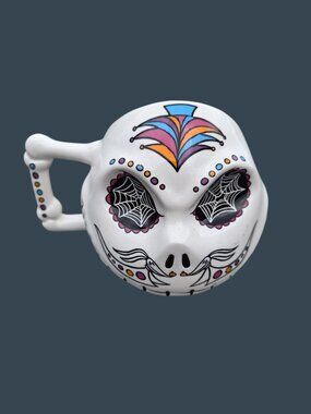 The Nightmare Before Christmas Sugar Skull Ceramic Mug With Bone Handle Jack Ske